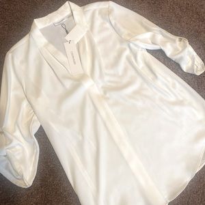 Calvin Klein Women’s size Medium Roll Sleeve Blouse. Brand new with tags